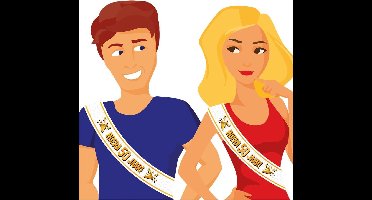 Paper Dreams Sjerp Party 50 Jaar 80 X 15 Cm Polyester Wit/geel