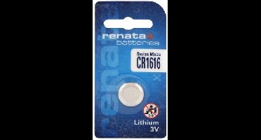 Lithium batterij Renata CR1616 (blister) 1 stuk