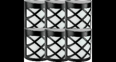 Solar wandlamp 'China' - Voordeelset 6 stuks - Warm Wit licht - Wandlamp op zonne-energie