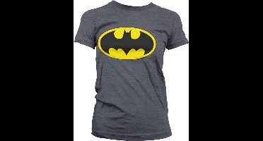 DC Comics Batman Dames Tshirt -S- Signal Logo Grijs