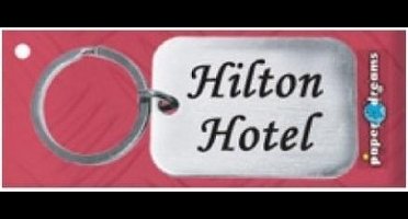 Paper Dreams | RVS Sleutelhanger | Hilton Hotel