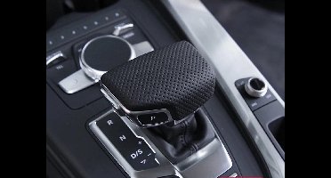 Zwart leder geperforeerd sport pook versnellingspook automaat kap geschikt voor Audi A4 S4 A5 S5 SQ5 Q5 SQ7 Q7 s-tronic Luxe Lederen Gear Shifter 4M1 713 139F