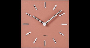 Atlanta wandklok - roze  4510/1