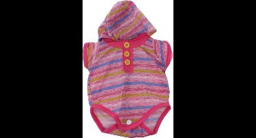 Johntoy Baby Rose Babypoppenkleren Romper Streep 40-45 Cm