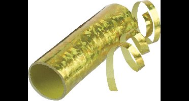 Amscan Holographic Streamer Junior 12,5 Cm Papier Goud