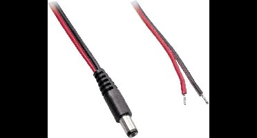 BKL Electronic Laagspannings-aansluitkabel Laagspanningsstekker - Open kabeleinde 5.50 mm 2.10 mm 5.00 m 1 stuk(s)