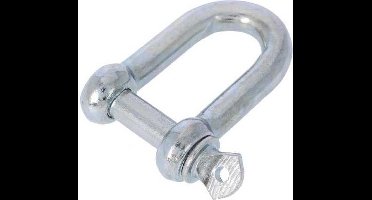 D sluiting - 520kg - 25x48mm - Diam.12mm