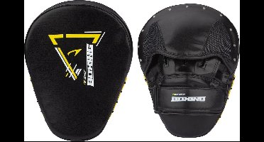 Avento Boks Sparring Handpads - Set van 2 - Zwart/Geel