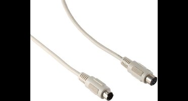 S-Impuls Mini DIN 6-pins PS/2 data verlengkabel / beige - 1,8 meter