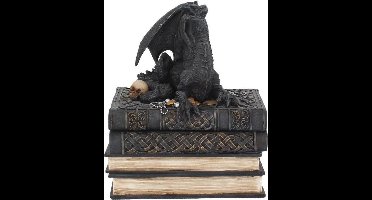 Nemesis Now Decoratieve opbergdoos Secrets Of The Dragon Draak Zwart