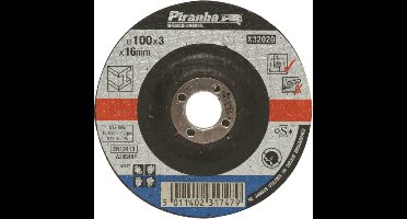 Doorslijpschijf metaal, verzonken middelpunt - 100 x 16