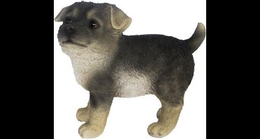 Esschert Design Herder Puppy Staand 20,6 Cm Polyresin Grijs