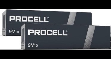 Duracell Procell Alkaline 6LR61 9V Blok MN 1604 9V 20 Stuks. (Box) 4250889661960