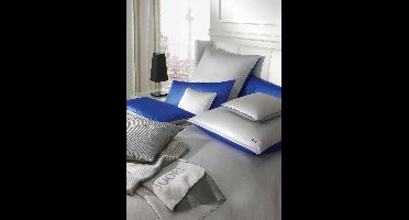 Joop! Bedovertrekset van hoogwaardige kwaliteit 135x200 blauw-wit katoen satijn