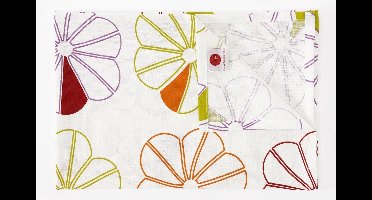 TINT PRINTED TAFELLOPER 150X250 BIG BLOOM CHILI