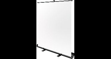 Bresser Opvouwbaar Achtergrondscherm - Wit - 150x200cm  -Incl. Inklapsyteem