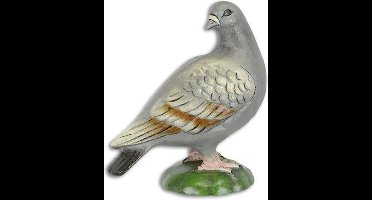 MadDeco - beeldje - gietijzer - duif - gekleurd