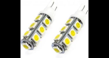T10 - 5050 - 13 smd - 12 volt - 2 stuks