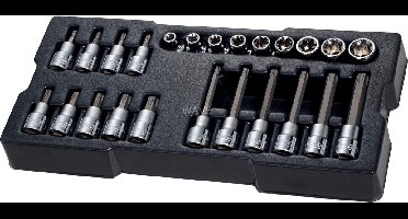 STANLEY TRANSMODULE TORX BITSET 1/2 ZESKANT 24-DELIG