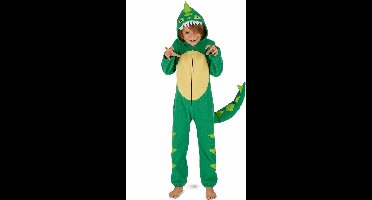 Vegaoo - Groen en geel dino kostuum voor kinderen