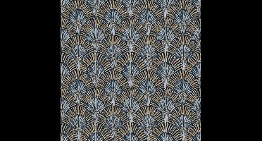 Jungle Fever Deco Fan zwart/beige JF3002