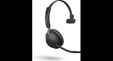 Jabra Evolve2 65 MS Mono Bluetooth Headset USB-A - Microsoft Teams gecertificeerd - Incl. Laadstandaard - Zwart