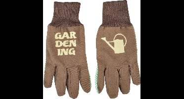 Esschert Design Tuinhandschoenen Katoen Bruin One-size 2 Stuks