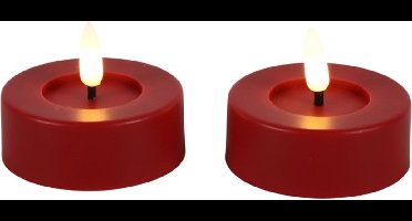 Countryfield Led Tealight Maxi Rood 2 stuks Ø 6,5 cm