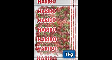 Haribo Happy Cherries F!ZZ - zuur snoep kersensmaak - 1kg zak
