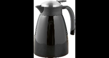 Thermoskan GLACE, dubbelwandig, 1 l inhoud, roestvrij staal gelakt, zwart