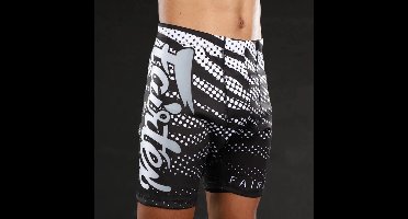 Fairtex CP10 Vale Tudo Shorts voor Heren - zwart/wit - maat L