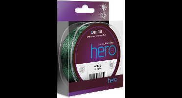 Gevlochten lijn - Delphin - Hero - 8 Braid - groen - 117 meter - 0.14mm - 9.5kg - Vislijn