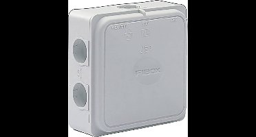 Fibox JB 6 G Aftakkast (l x b x h) 110 x 110 x 49 mm Grijs (RAL 7035) IP65 1 stuk(s)