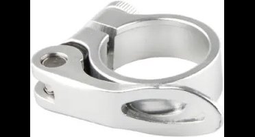 Zadelpenklem Clampy-QR 31,8 mm aluminium zilver