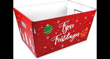 Mand | golfkarton | 43.2x27x25.8cm | rood | 10 stuks