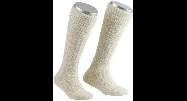 *** Oktoberfest - witte Tiroler kostuum kousen - Lederhose sokken voor heren - overknie kousen - van Heble® ***