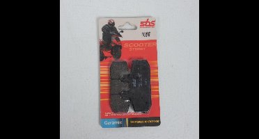 Plaquette de frein AV 108HF CERAMIC SBS pour scooter Aprilia 500 Scarabeo 2003-