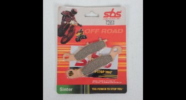 Paire plaquette frein 726SI SINTER SBS pour moto Kawasaki 80 KX Petites Roues