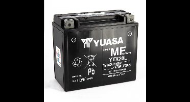 Batterie SLA Yuasa pour Moto Harley Davidson 1745 FXFBS FAT BOB 2018 à 2019 YTX20L-BS / YTX20L / 12V 18.9Ah Neuf