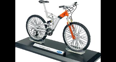WELLY, Audi design Cross Pro Mountain bike grijs 1/10 verzamel model fiets lengte 17 cm