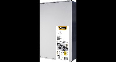 Fellowes bindring - metalen bindruggen - 12 mm - tot 100 vel - 34-rings - A4 - wit - 100 stuks