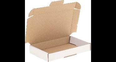 Brievenbusdoosjes 111 x 110 x 28 mm wit | 50 stuks