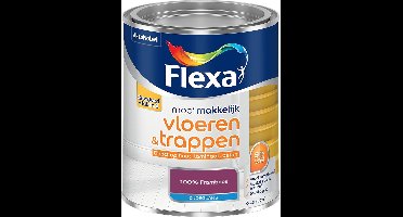 Flexa - Mooi Makkelijk Vloeren & Trappen Zijdeglans - 100% Framboos - Mengverf - 0.75 L