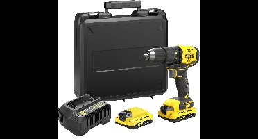 Stanley Gereedschap - 18V ACCU boormachine, 2,0 Ah Li-ion, oplader SFMCD710D2K-QW