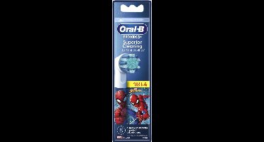 Oral-B Pro Kids - Opzetborstels - Met Spiderman - 4 Stuks