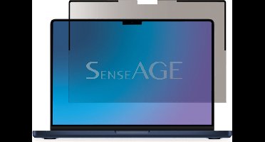 SenseAGE Magnetisch Privacy Filter voor MacBook 15.3 Inch Laptops - Eenvoudig Magnetisch te Bevestigen & Afnemen, Beschermt Privégegevens in Openbare Ruimtes, Beschermt ook Tegen Krassen, Reflectie en Blauw Licht