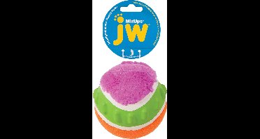 JW Mixups Ribbed Ball - Hondenspeeltje - Hondenbal - Meerkleurig - Large - ø 10 cm