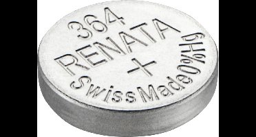 Renata 364 / SR621SW - zilveroxide knoopcel horlogebatterij - 2 (twee) stuks - Swiss Made
