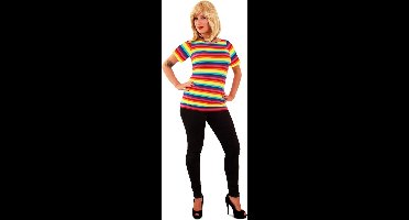 Shirt regenboog print voor volwassenen