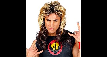 Pruik rocker 80's jaren Luke